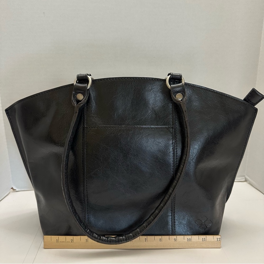 Patricia Nash Heritage Collection Michel Dome Tote – Black Leather - Picture 7 of 8